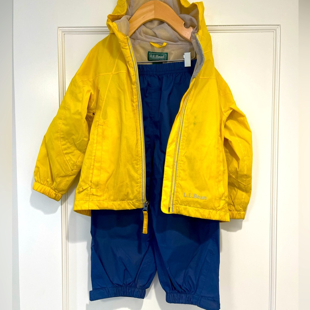 4T Rain jacket and rain pants. LL Bean